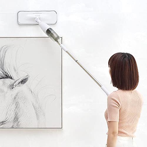 fregona Agua Spray MOP 360 Rotativo Handheld Hogar Limpieza Piso Mop Sweeper Mopping Polvo Cleaner mop (Color : Mop with 4pcs Cloth)