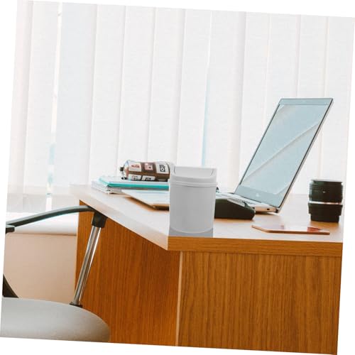 SOLUSTRE Mini-mülleimer Für Den Schreibtisch Mit Schwingdeckel: Kompakter Abfalleimer Mit 2 L Fassungsvermögen Für Büro, Schlafzimmer Und Schminktisch, Kleiner Müllbehälter Für Den – Bild 8