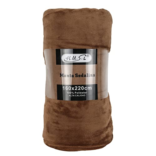Husl Manta Sofa Suave De Franela, Mantas Para Cama 90 Suave - Manta Pelo De Microfibra Transpirable Hipoalérgica, Multiusos Manta Forro Polar Café, 160x220cm Husl Manta Sofa Suave De Franela, Mantas Para Cama 90 Suave - Manta Pelo De Microfibra Transpirable Hipoalérgica, Multiusos Manta Forro Polar Café, 160x220cm