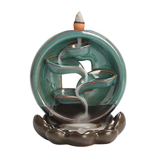 Porte-encens à reflux en céramique cascade TUSUOD méditation