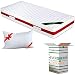 EVERGREENWEB - Materasso Singolo 80x190 Alto 20cm A Molle In Acciaio E Waterfoam Con Cuscino Memory Ortopedico Contro Mal Di Schiena Rigido Extra Comfort Fodera Antiacaro X Letti Reti Fisse Offerta 17810378 - 11