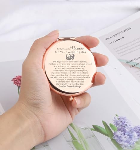 Espejo compacto para maquillaje plegable WSNANG miniatura 2