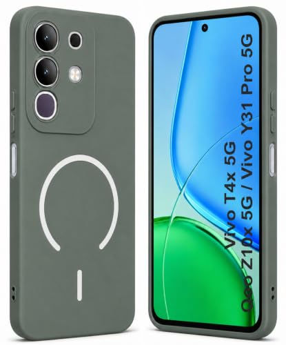 SBMS Vivo T4x 5G Silicone Case Green - Image 2