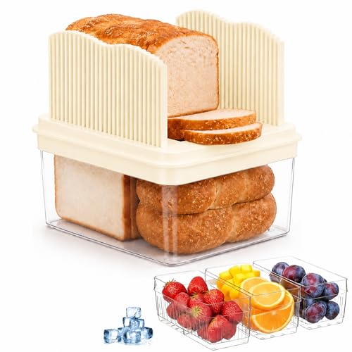Bread Box with Slicer & Caddy