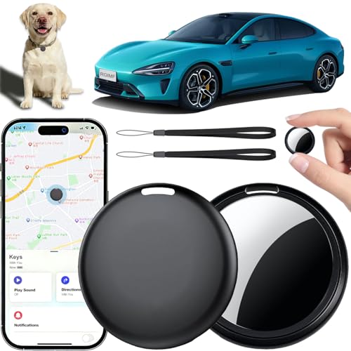 RGIMF GPS Tracker for Vehicles No Subscription - Hidden Tracker Device for Vehicles, Mini Car Tracker Tag Work with Find My (iOS Only), Tracking Device for Kids, Key, Pet, Luggage