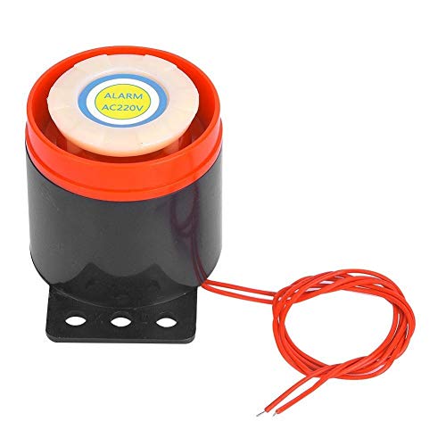 Rockyin Wired Mini Sirren AC 220V 110DB Système d'alarme sonore Beeper d'alarme active Beeper avec fil de fil pour l'électronique DIY Cover