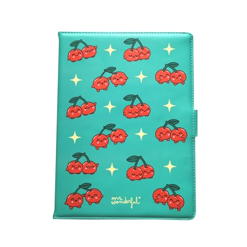 WONDEE Mr Wonderful Funda Tablet Universal 10.2 a 10.4' Pulgadas de Cereza con Posición Vertical y Horizontal, Pro Case Cover Compatible para iPad 10.2' - Mr Wonderful Regalos Originales
