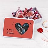 Wanapix | Boîte de Bonbons Personnalisée Photo et Texte | 22 Bonbons Assortis | Coffret Bonbons | Idee Cadeaux Saint-Valentin | 19,5x13,5x5 cm | Couple