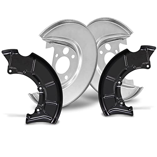 BESTPRICE 4x Ankerblech vorne & hinten Spritzbelch Deckblech für Bremsscheibe