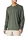 Produktbild camel active Herren Langarm Henley-shirt mit Knopfleiste Henley-Hemd, Dunkelgrün (Dark Khaki), 3XL