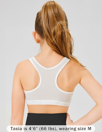Training Bras for Girls 8-10 Seamless Girls Bras 10-12 Years Old Breathable Cotton Racerback Sports Bras Ultra Comfort3
