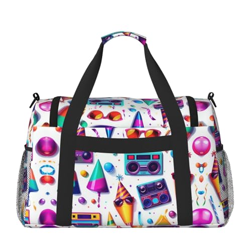unicorn food print Weekender Overnight Carry On Bag Gym Luggage Bag Duffel Bag for Travel Women2