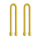 Nite Ize GT6-2PK-16 Gear Tie Reusable 6-Inch Rubber Twist Tie, Yellow