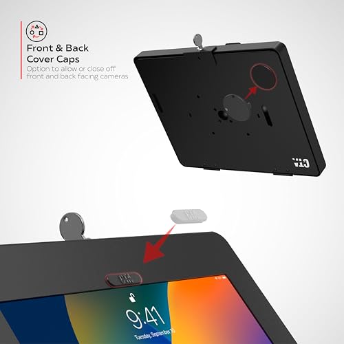 Image of Premium Graphic Sign Floor Stand - CTA Premium Graphic Sign Floor Stand with Security Enclosure for iPad 10th Gen A16, iPad Air 11 inch M3 & M2, Pro 11 inch and More 9.7-11 inch Tablets - Black (PAD-PARFGRA)