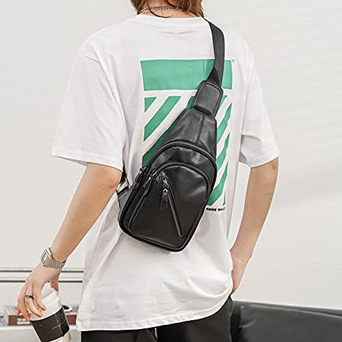Aouher Borsa Tracolla Pelle Uomo, Zaino Monospalla...