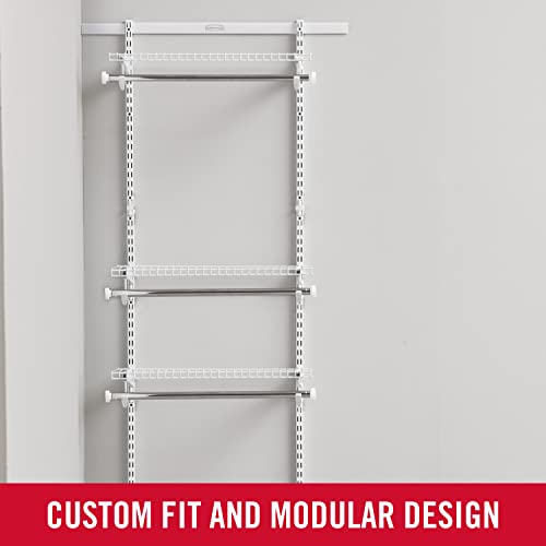 Rubbermaid 2119012 Configurations Custom Closet Kit, 2-4 Ft. Adjustable Metal Wire Shelving thumb #3
