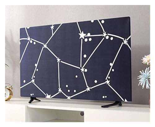 TV covers TV Cover Protection Dust Cover Household Hanging LCD TV Dust Cover Polyester Cover Cloth 19-70 Inches Universal Decoration (Color : 3, Size : 28 INCH)