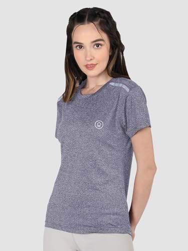 Image of CHKOKKO Gym Tshirt for Women Workout Dry Fit t Shirt Sports Tshirt Lightweight Round Neck Breathable Half Sleeve Activewear Running Yoga Tops for Woman