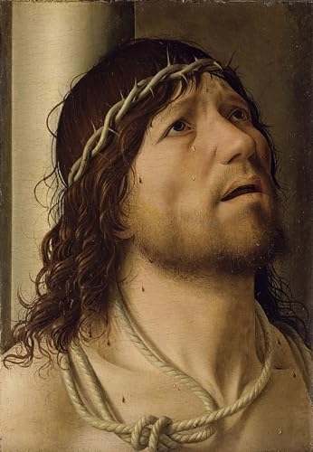 Tableau Le Christ à la colonne Antonello Da Messina 60x90cm toile murale pour salon