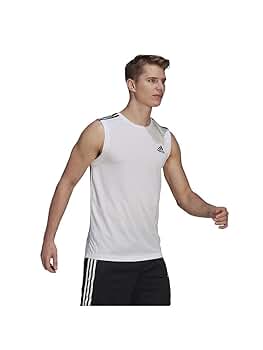 Amazon | [アディダス] ノースリーブ Tシャツ D2M 3ストライプス