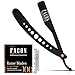 100 BLADES + Facón Professional Adjustable Straight Edge Barber Razor - Salon Quality Cut Throat Shavette