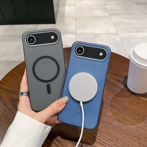 Coque iPhone 15 Plus fine et translucide avec support magnétique pour modèle Or