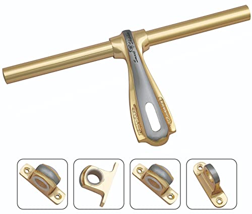 Image of Smart Shophar Aldrop Iceco Brass - Room Door Fittings - Gold Silver - Home Security - Office Gate - 10 Inches - Pack of 1 - Main Door - Tower Bolt Alternative