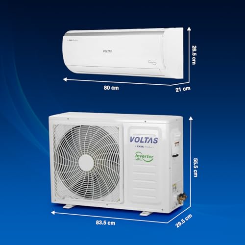 Voltas 1 ton 3 Star Inverter Split AC (Copper, 4-in-1 Adjustable Mode, Anti-dust Filter, 123V Vectra CAE, White) 3 41ophOUlyYL