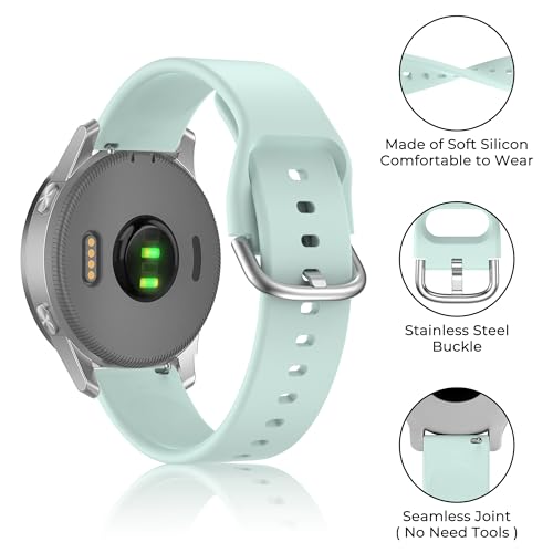 Image of Tobfit 18mm Silicone Watch Strap Compatible for Titan, Timex, Casio, Sonata,HMT etc,Quick Release Sport Loop Colorful Strap