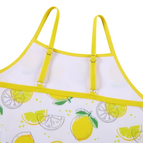 Image of Funnycokid Girls Swimsuit Kids Bathing Suit Rashguard Swimwear Long Sleeve 3 Piece Toddler 3-7 Years