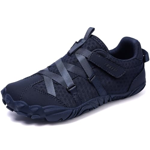 Image of UBFEN Kids Barefoot Shoes Zero Drop Wide Toe Box Sneakers for Boys Girls | Hook&Loop, Lightweight, Breathable, Suitable for Hiking, Walking, Tennis, Running, Daily Wear, Toddler, Little Kid, Big Kid
