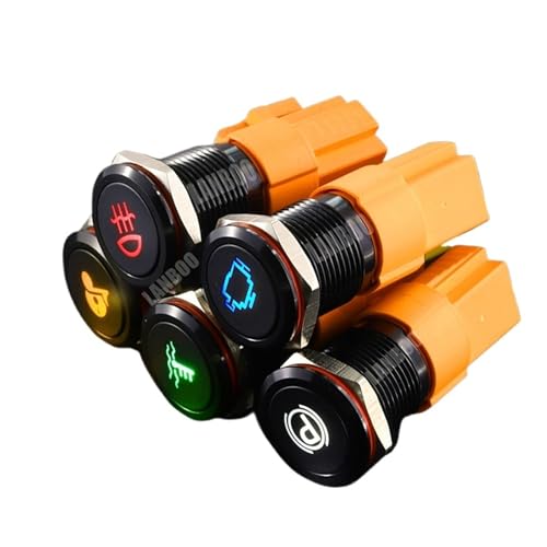 Interrupteur métallique 16mm pour console de pilotage 9V