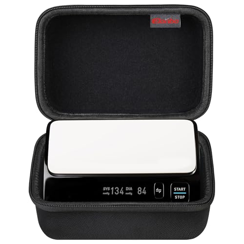 Elonbo Carrying Case for OMRON Evolv Bluetooth Wireless Upper Arm Blood Pressure Monitor, for OMRON Evolv BP7000 Portable One-Piece BP Monitor Storage Holder, Black