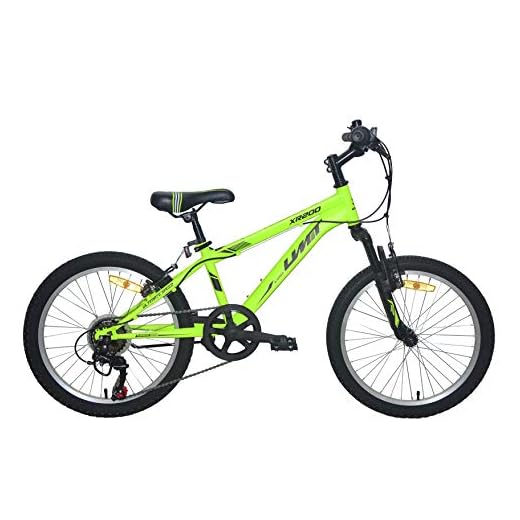 Umit Bicicleta 20" XR-200 Verde con Cambio Shimano 6V. Y Suspension Delantera