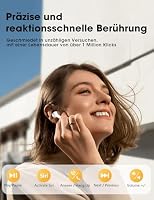 ZZU 2026 Bluetooth Kopfhörer Kabellos Bluetooth 5.4, in Ear Kopfhörer Bluetooth mit 4 ENC Mikrofon, LED Anzeige & 48 Std Spielzeit, HiFi Tiefer Bass, IPX7 Wasserdicht Wireless Earbuds Reinweiß – Ansicht 7