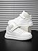 Boys Girls Sports Board Shoes with Leather Upper, Breathable Comfortable, for Basketball Running Walking Tennis Suitable for All Seasons Ivory