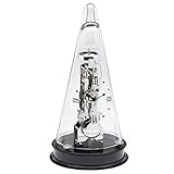 Hermle Uhrenmanufaktur Tischuhr, Glas, Schwarz, Ø 18cm x 35cm