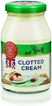 Devon Cream Company THREE x 170g Jar English Clotted Cream with - Long Shelf Life Perfect for Scones and With Fruit from GREAT BRITISH TRADING LIMITED