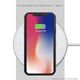 AVANA Etui do iPhone XS, iPhone X, etui ochronne, elastyczne, cienkie, czarne, bumper, etui na telefon komórkowy, etui na telefon komórkowy, silikonowe tworzywo TPU, odporne na zarysowania, włókno
