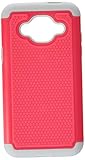 J3 Case, Express Prime Case, Amp Prime Case, LK [Shock Absorption] Hybrid Armor Defender Protective Case Cover for Samsung Galaxy J3 / Express Prime / Amp Prime (Rose Pink)