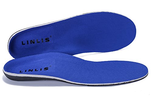 Orthotic Insoles for Flat Feet Insoles Plantar Fasciitis High Arch Support Feet shoes, Navy, F=11.02