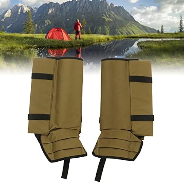 Dechoga 1 par ormdamasker bendamasker utomhus vandring klättring camping skoskydd fotskydd OD grön lämplig för de flesta