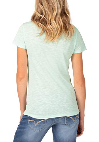 Timezone Printed Basic Roundneck T-Shirt, Blu