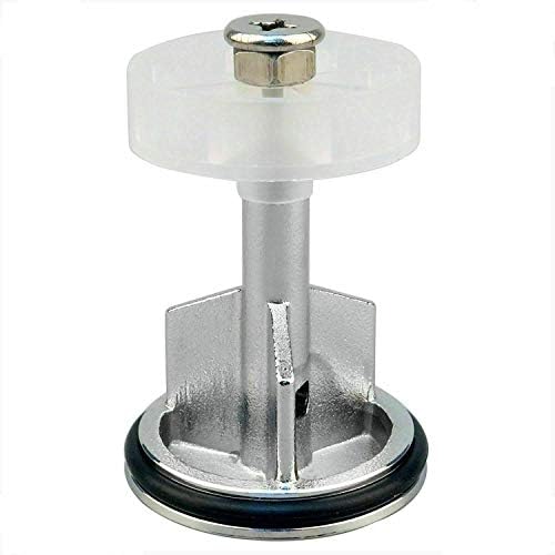 ABRUS® - Heavy Duty Chrome Plated 40mm Pop Up Basin Waste Sink Push Button Click Clack Plug Slotted Bathroom