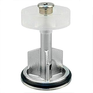 ABRUS® - Heavy Duty Chrome Plated 40mm Pop Up Basin Waste Sink Push Button Click Clack Plug Slotted Bathroom