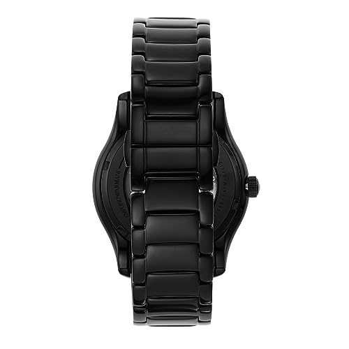 Emporio Armani Stainless Steel Valente Analog Black Dial Men Watch-Ar60014, Black Band - Image 5