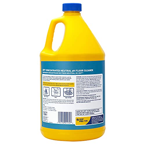 Zep Neutral Ph Floor Cleaner. 1 Gallon (Case Of 4) - Zuneut128 - Concentrated Pro Trusted All-Purpose Floor Cleaner #TOP5