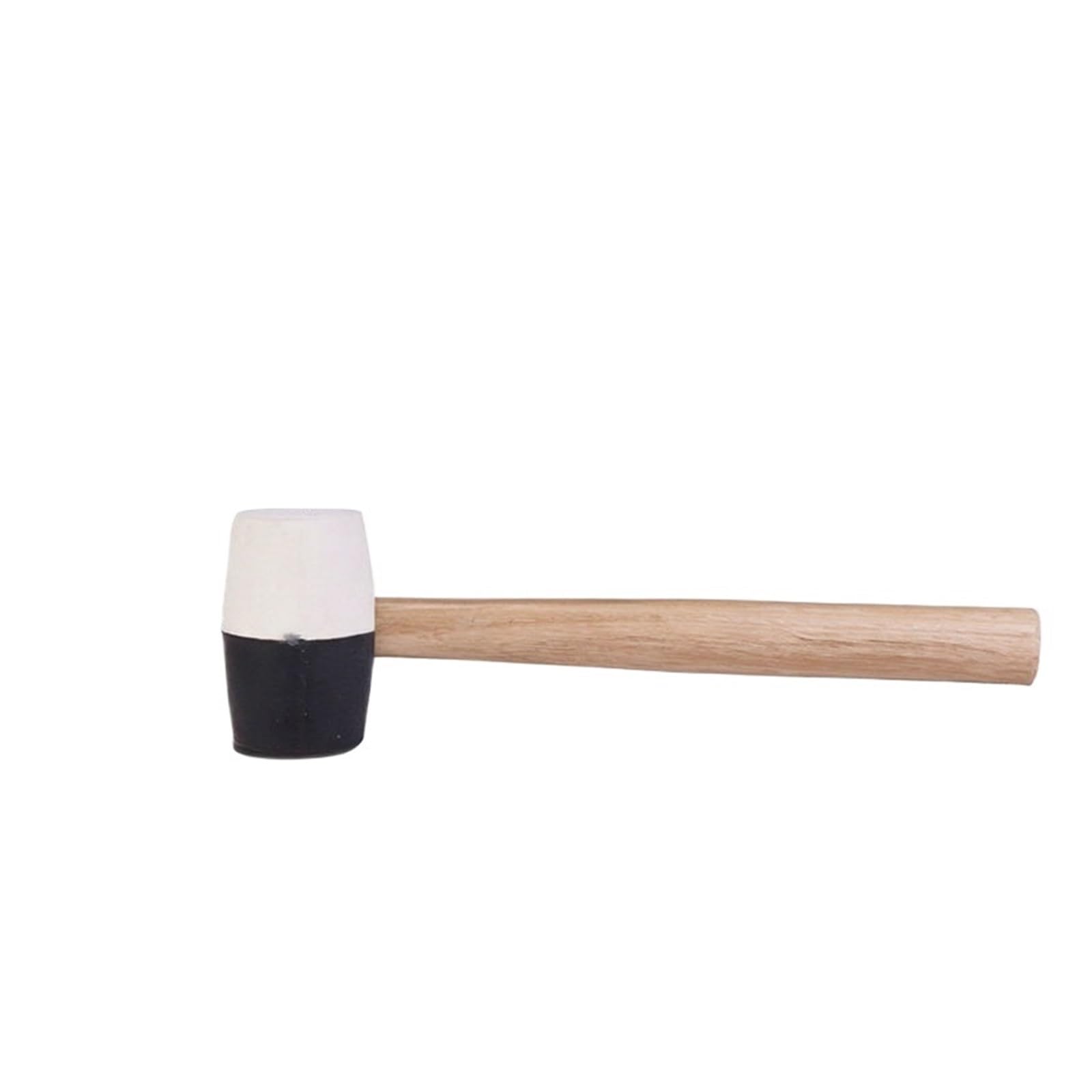 Martillo de goma for instalación baldosas, nivelación con mango madera, cubierto cuero, resorte for mejoras del hogar | 500g BW
