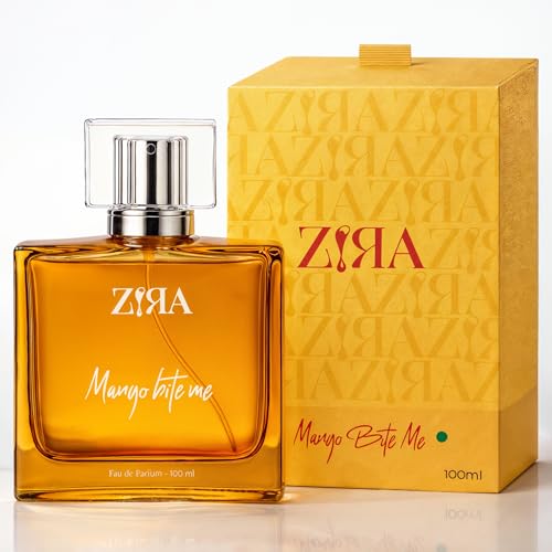 Image of ZIRA Mango Bite Me Eau de Parfum - Fruity Woody Mango Fragrance for Men & Unisex, Sweet Tropical Notes for Daily & Formal Wear (100ml)