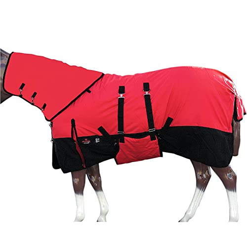 HILASON 1200D Waterproof Winter Horse Blanket Neck Cover Belly Wrap | Horse Blanket for Winter and Turnout | Waterproof for Horses